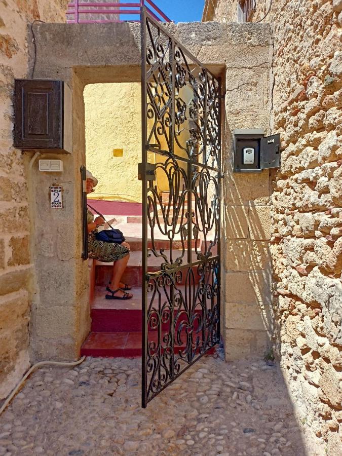 A Medieval Windmill Tower With Magnificent View Rhodes City Bagian luar foto