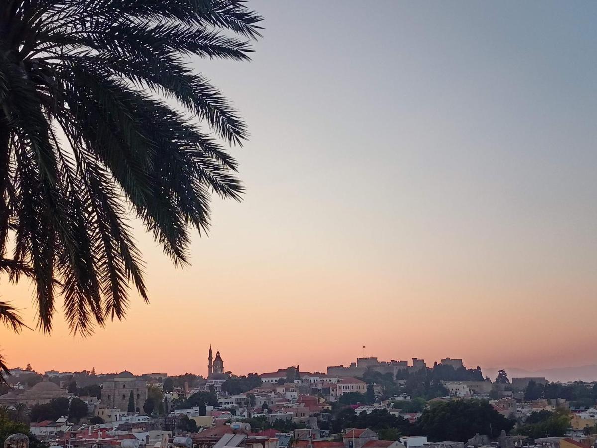 A Medieval Windmill Tower With Magnificent View Rhodes City Bagian luar foto
